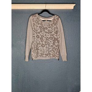 Banana Republic Gray Leopard Print Activewear, Size Small
